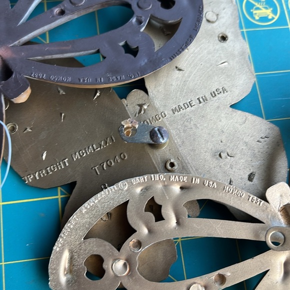 HOMCO Butterflies & Metal Leaves Made in USA - Picture 4 of 7